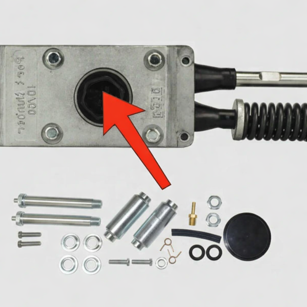 Master Cylinder Filler Cap, Tie Down, Fits Model 66, 1.25"-18 thread, 1" Wrench Size (TD48804)