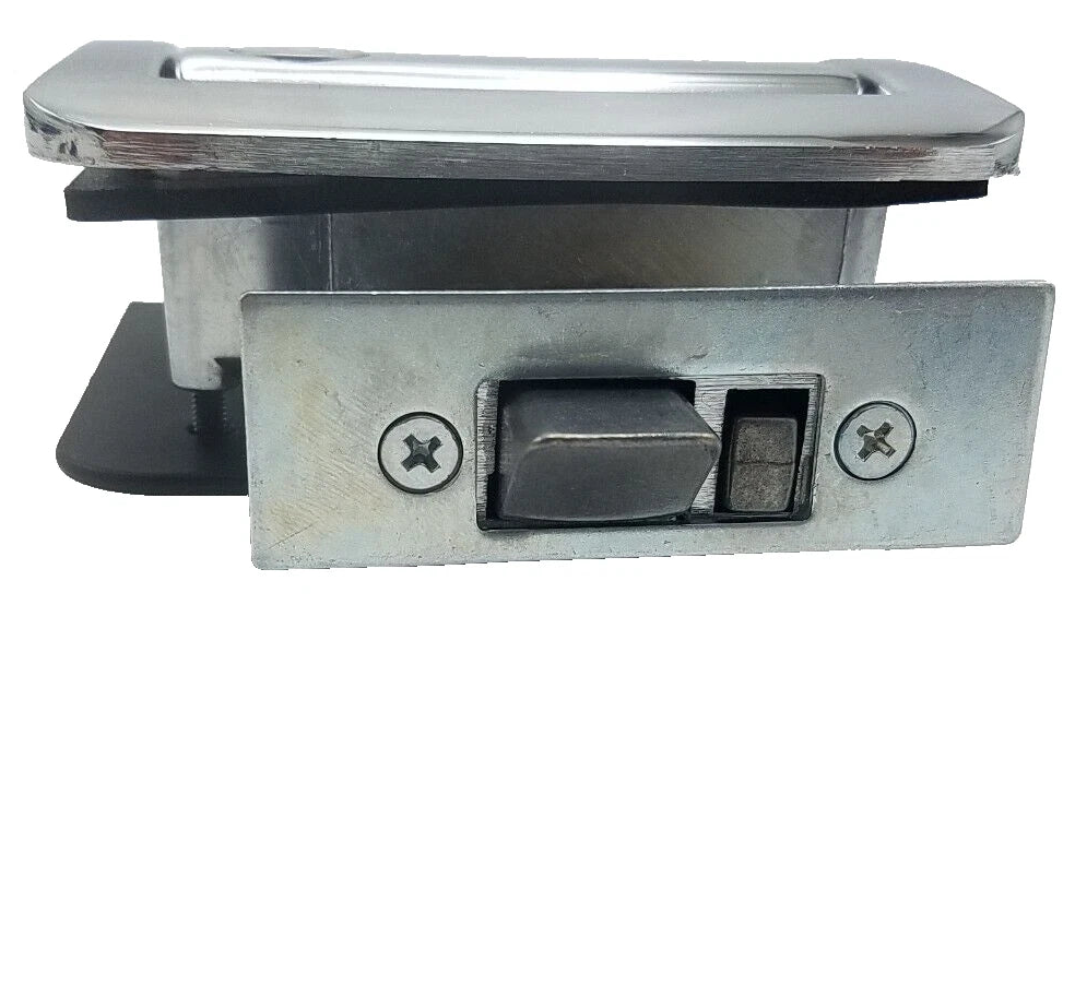 Jammy Cargo Trailer Door Lock w/4 Matching Keys, Chrome Plated (TDL01C)
