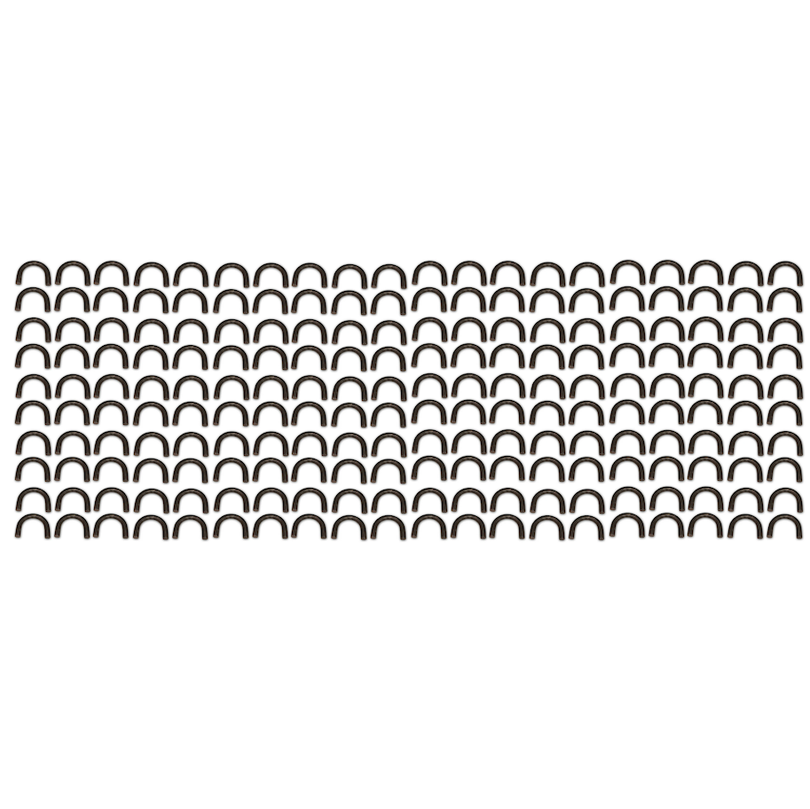 200 Count -  1/2" Thick Weld on steel D-Ring loops | Rope Chain Tie Down  (TL20012-LOTOF200)