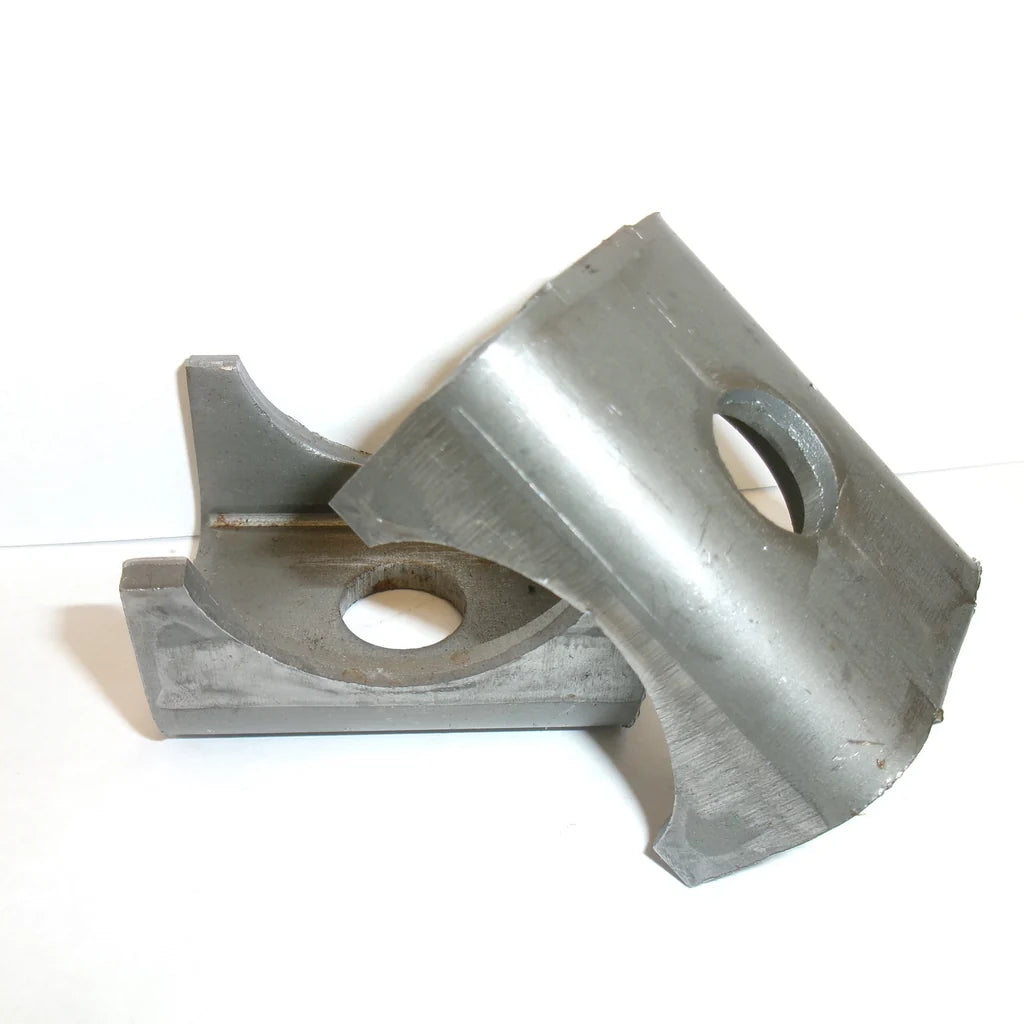 Two 2K - 2.2K Trailer Axle Spring Perch Seats — 1-3/4" Round Tube Fit (TP-S200-LOTOF2)