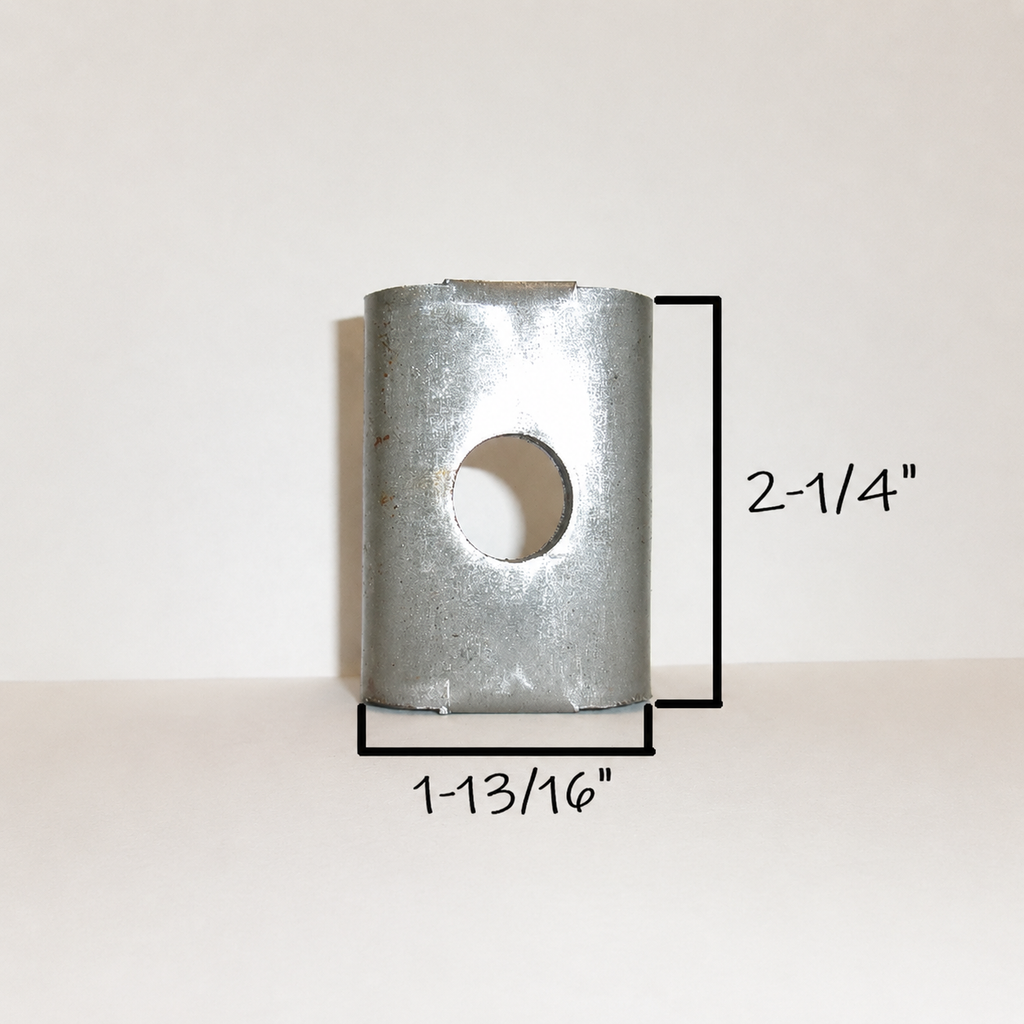 Two 2K - 2.2K Trailer Axle Spring Perch Seats — 1-3/4" Round Tube Fit (TP-S200-LOTOF2)