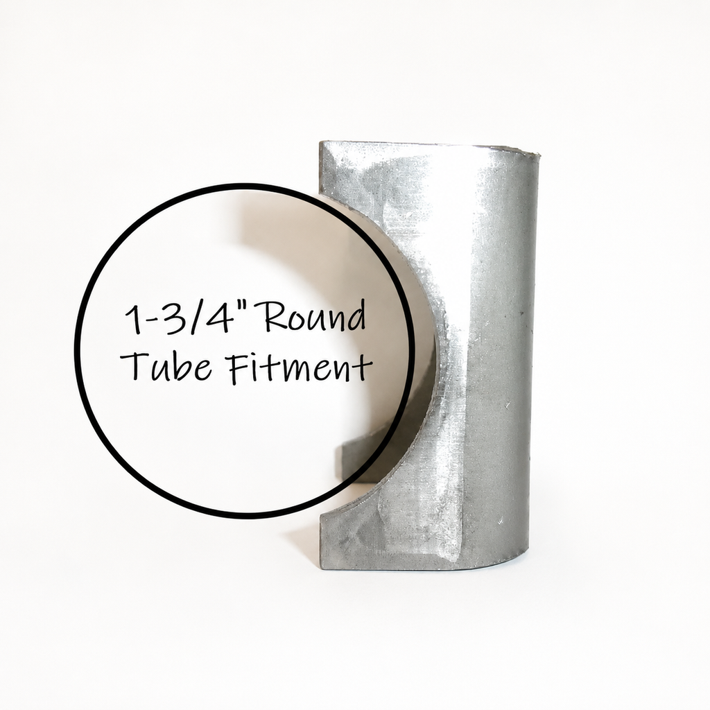 Two 2K - 2.2K Trailer Axle Spring Perch Seats — 1-3/4" Round Tube Fit (TP-S200-LOTOF2)