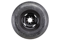 235/80R16 Load Range G Dually Trailer Tire & Wheel Assembly – 16x6 – 8 on 6.5 – Black – 4.75–4.77 Pilot