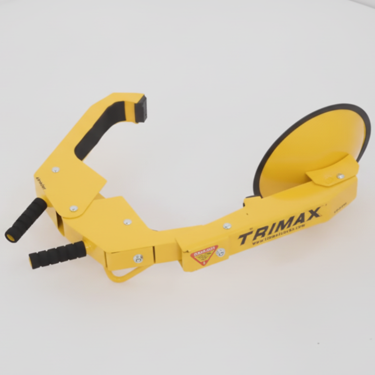 Trimax Ultra-Max Adjustable Wheel Lock for 10" to 18" Wheels with Steel Lug Nut Protector (TWL100)