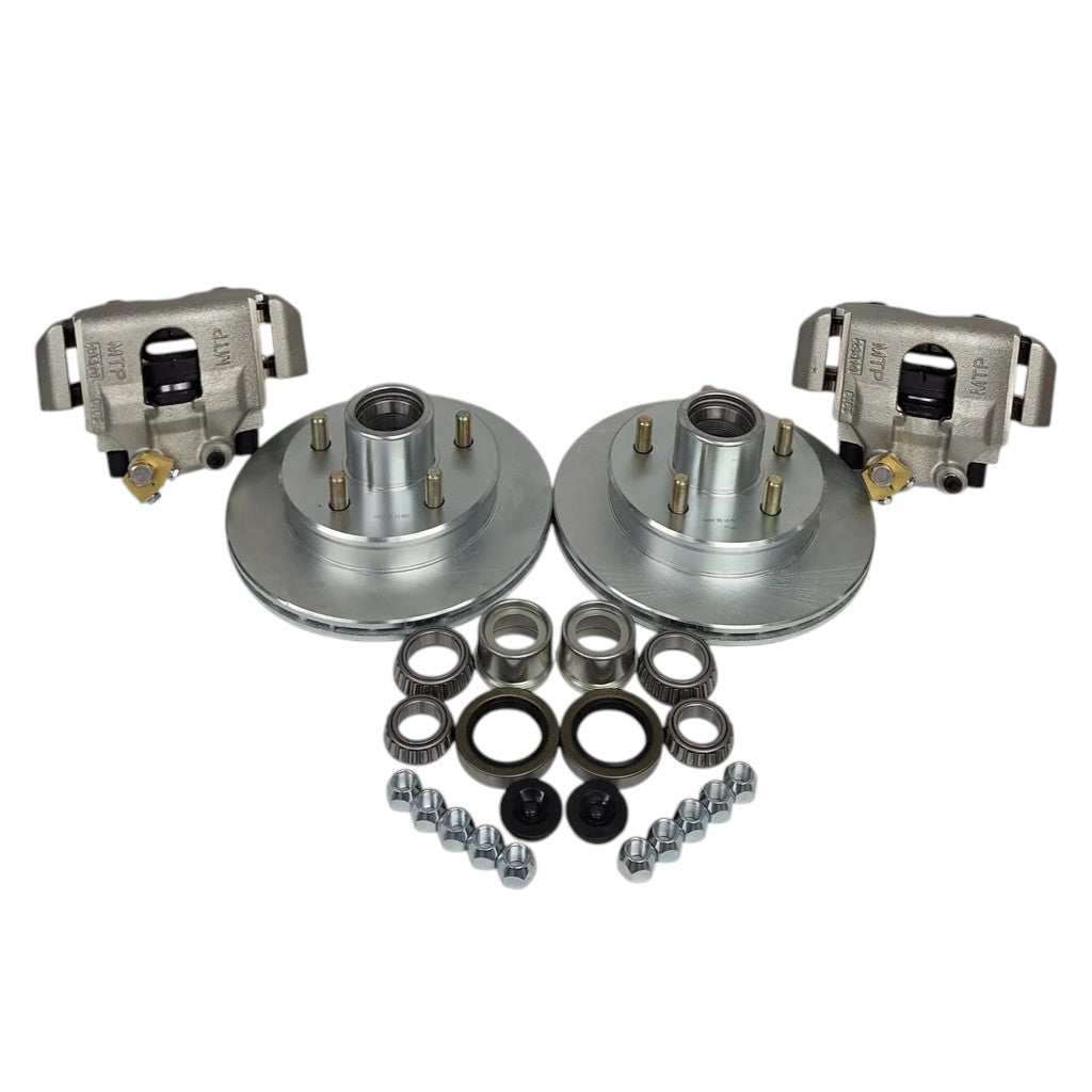 10" 3500# UFP 5 x 4.5 Hydraulic Disc Brake Trailer Axle Boat Replace DB35 17MM (TWMTP3.5KDBK)