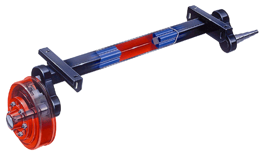 Dexter #10 Torsion 3.5K 50" HF 37" OB 22.5° Up 5 x 4.5" Idlers Flanged EZ-Lube (3500-50-37OBI-22U)