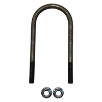 Round U-Bolt  3" Length 7-1/4" Thread Size 1/2" Lock Nuts Trailer Axle (UB-R302-KIT)
