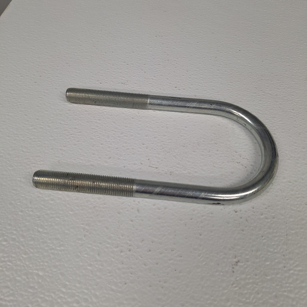 Round Zinc Plated U-Bolt 3" x 9/16" Diameter x 7" Long Fine Thread Grade 5 (UB-R303-ZP)