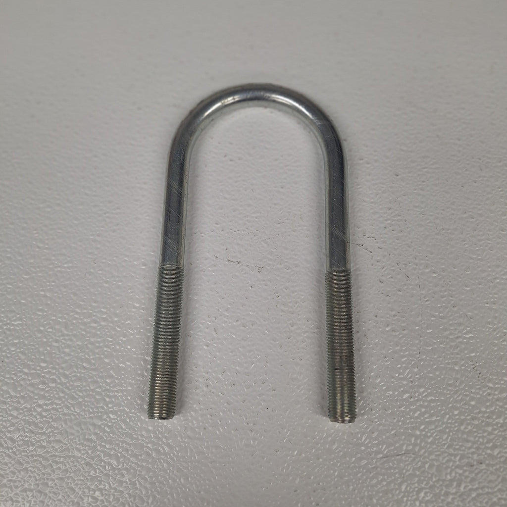 Round Zinc Plated U-Bolt 3" x 9/16" Diameter x 7" Long Fine Thread Grade 5 (UB-R303-ZP)