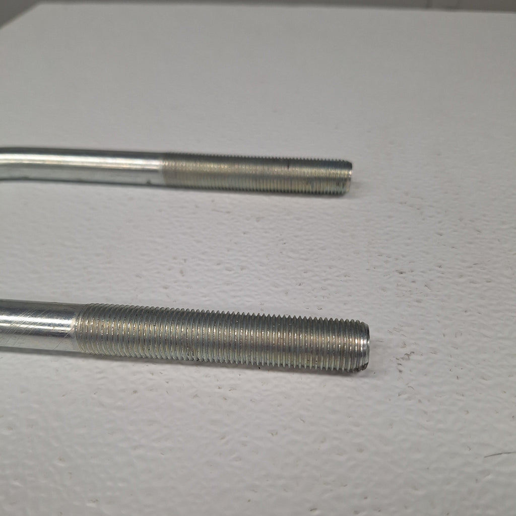 Round Zinc Plated U-Bolt 3" x 9/16" Diameter x 7" Long Fine Thread Grade 5 (UB-R303-ZP)