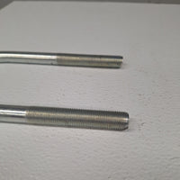 Round Zinc Plated U-Bolt 3" x 9/16" Diameter x 7" Long Fine Thread Grade 5 (UB-R303-ZP)