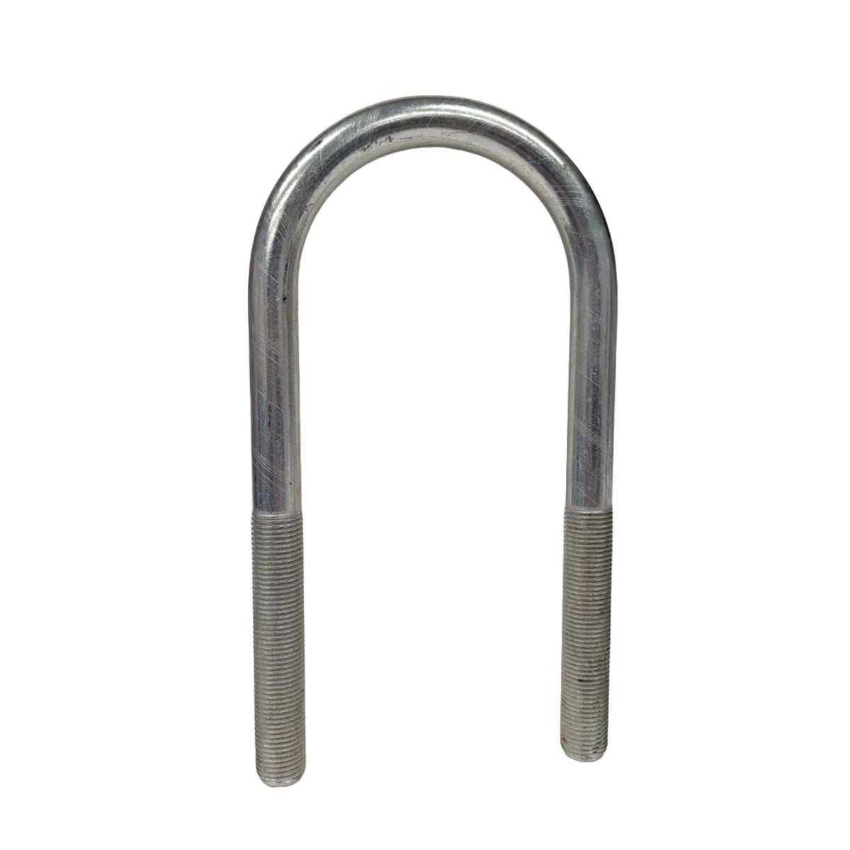 Round Zinc Plated U-Bolt 3" x 9/16" Diameter x 7" Long Fine Thread Grade 5 (UB-R303-ZP)