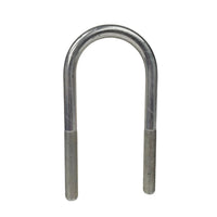 Round Zinc Plated U-Bolt 3" x 9/16" Diameter x 7" Long Fine Thread Grade 5 (UB-R303-ZP)