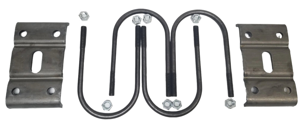 10,000 lb U-Bolt Kit for 5" Round Single GD Axle – 2-1/2" Springs – Trailer RV Camper (SKU: UBK-10KGD-R)