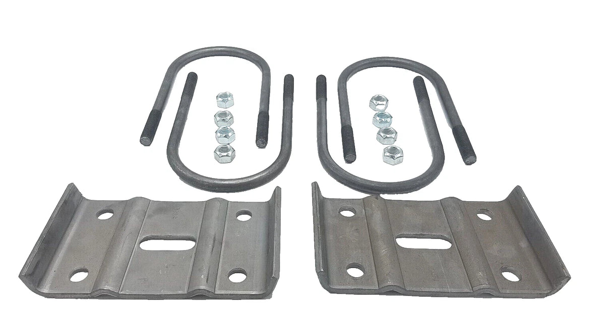 10,000 lb U-Bolt Kit for 5" Round Single GD Axle – 2-1/2" Springs – Trailer RV Camper (SKU: UBK-10KGD-R)