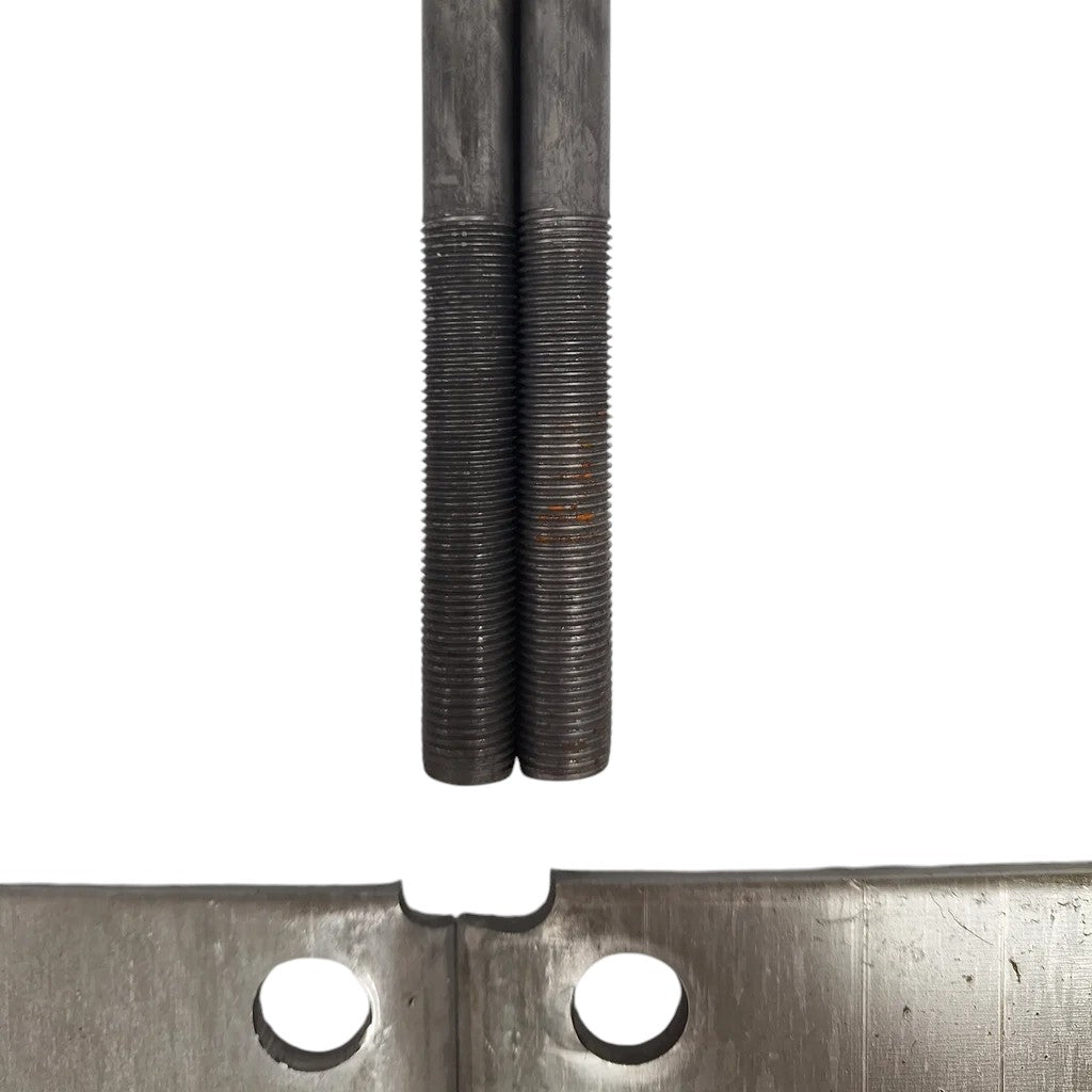 Round U-Bolt 3" x 7-1/4" Thread Size 9/16" Lock Nuts w/ Tie Plates Trailer Axle  (UBK-7000-R-916)