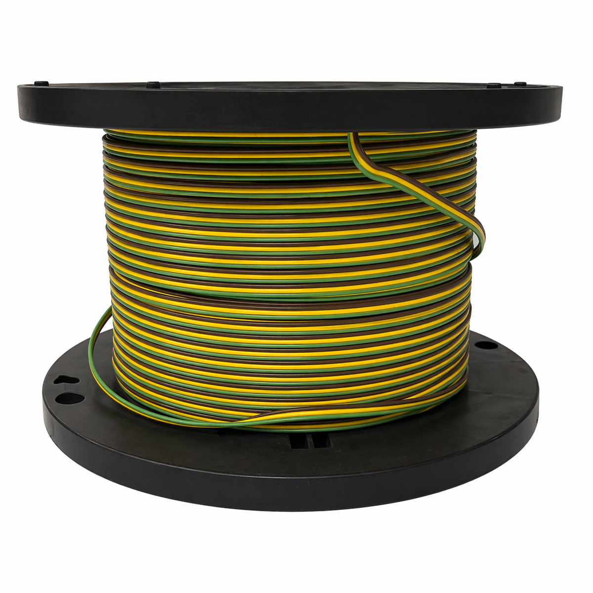 10 ft - Bonded Parallel Trailer Wire 16 Gauge 3-Conductor Brown Green Yellow (WB36-101)
