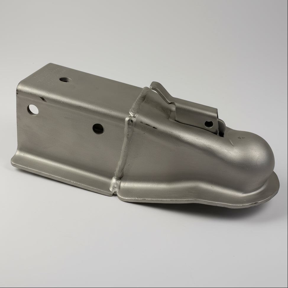 2-5/16" Ball Trailer Dacromet Coupler Hitch 8500# 3" Wide Tongue Bolt on Boat (WD-100109-DAC)