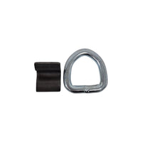 3/8 in Weld-On D-Ring Tie Down — 5,000 lb Rating (12-Pack)  (WR15-LOT12)