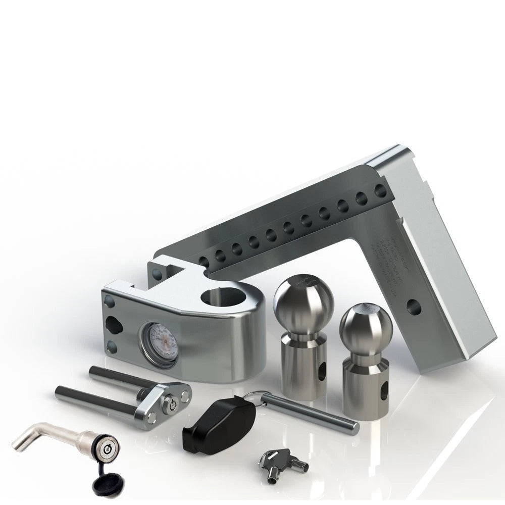 WeighSafe 2.5" Locking Hitch Pin & Ball Keyed Alike Mount 10" Drop 18.5k Rated (WS10-2.5-KA)