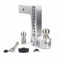 Weigh Safe 3" Locking Hitch & Ball Keyed Alike Mount 10" Drop 21k Rated (WS10-3-KA)