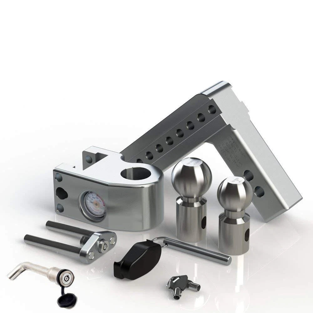 Weigh Safe 2" Locking Hitch Pin & Ball Keyed Alike Ball Mount 6" Drop 10k Rated (WS6-2-KA)