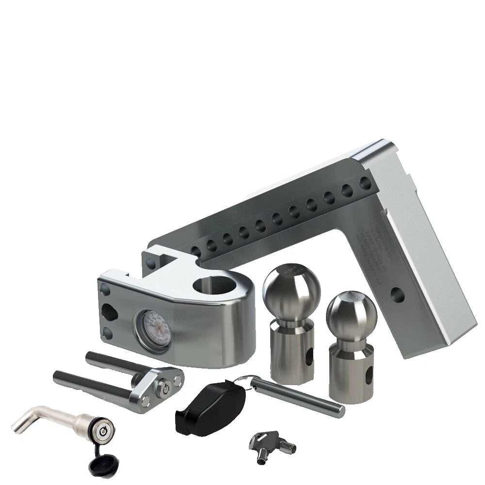 WeighSafe 2.5" Locking Hitch Pin & Ball Keyed Alike Mount 8" Drop 18.5k Rated (WS8-2.5-KA)