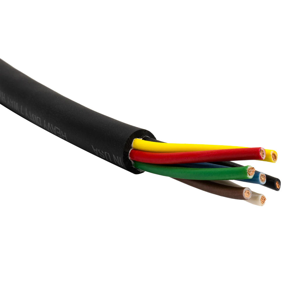 Trailer Wire 14-7 Double Jacketed Cable – 14 AWG 7-Conductor – Sold by the Foot (WTC147-5)