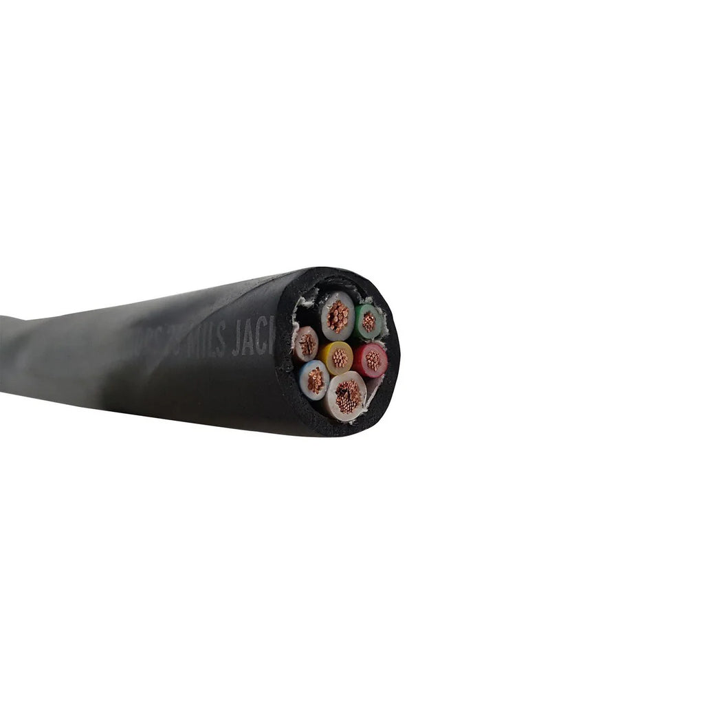 Trailer Wire 14-7 Double Jacketed Cable – 14 AWG 7-Conductor – Sold by the Foot (WTC147-5)