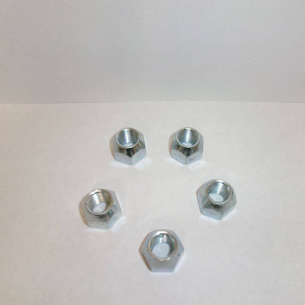 Five - 1/2" Hex Wheel Lug Nuts – 60° Coned Seat – 1/2" - 20 Thread, 13/16" Hex (X1023R-LOTOF5)