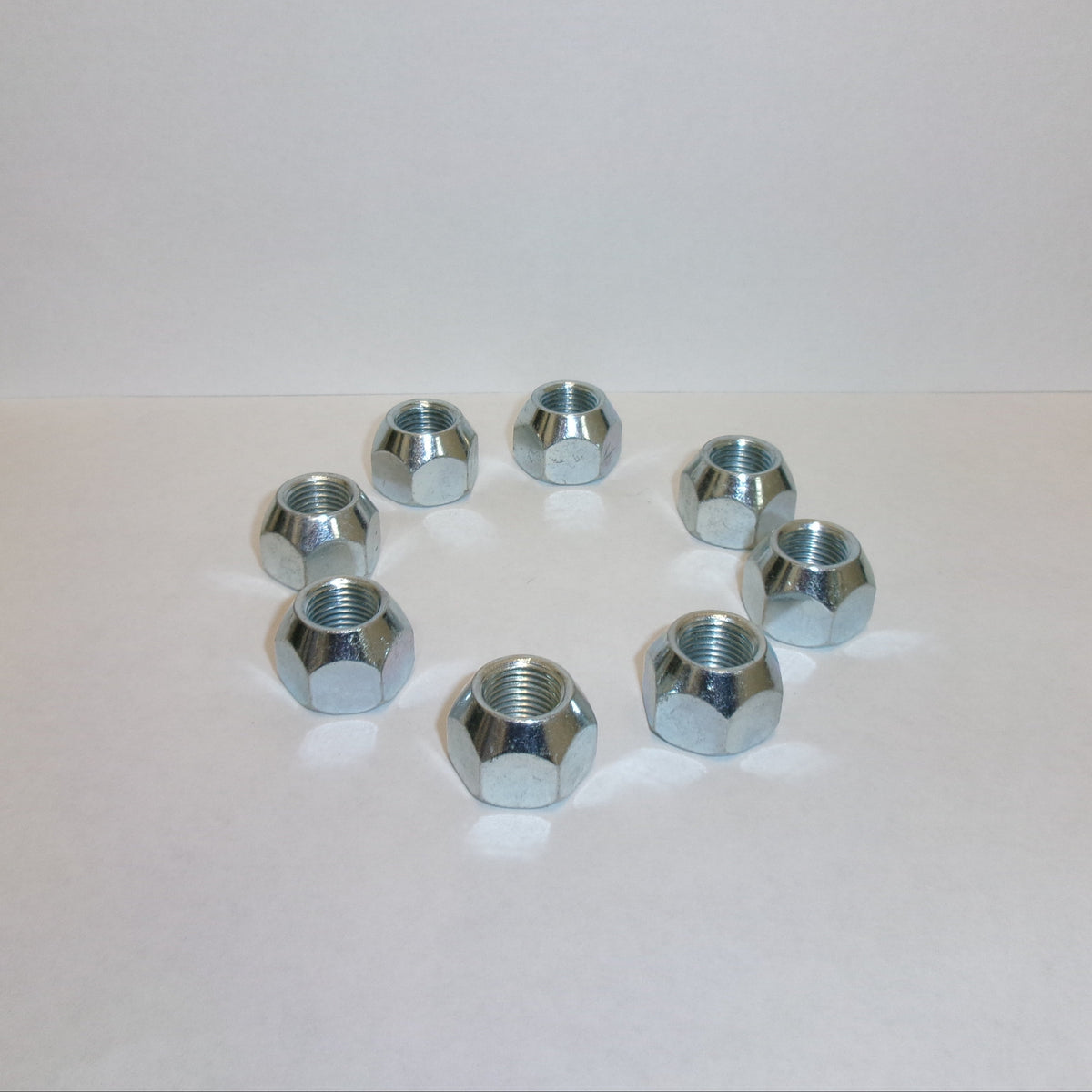 Eight - 1/2"-20 Hex Wheel Trailer Lug Nuts – 60° Coned Seat – 1/2"- 20 Thread, 13/16" Hex (X1023R-LOTOF8)