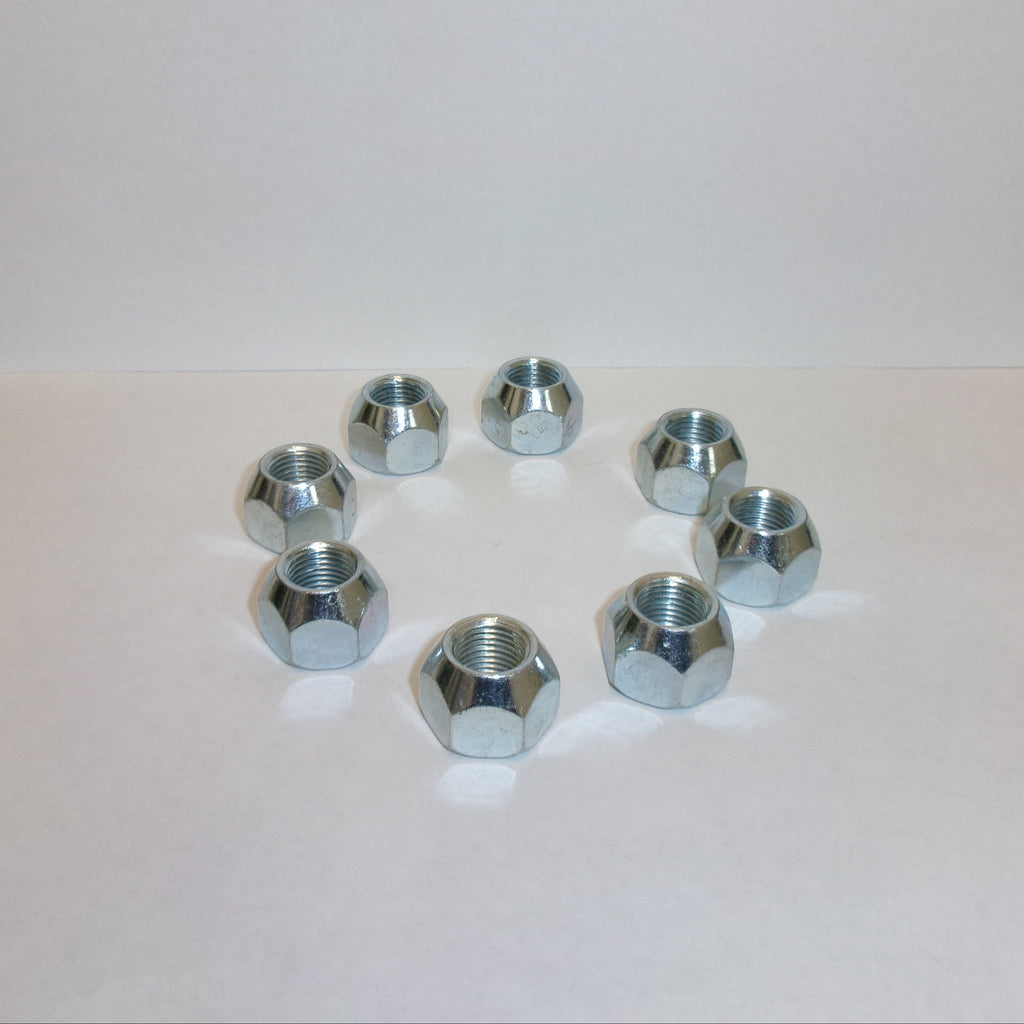 Eight - 1/2"-20 Hex Wheel Trailer Lug Nuts – 60° Coned Seat – 1/2"- 20 Thread, 13/16" Hex (X1023R-LOTOF8)