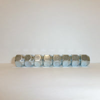 Eight - 1/2"-20 Hex Wheel Trailer Lug Nuts – 60° Coned Seat – 1/2"- 20 Thread, 13/16" Hex (X1023R-LOTOF8)