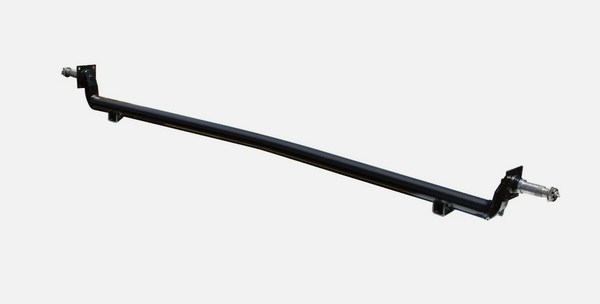 Lippert Trailer Axle 3500# Bare Beam 89" Hub Face 2.4" Tube 4" Drop  EZ Lube USA Made (3500-89-24-D-KIT)