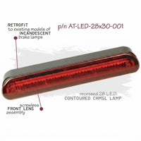 Red LED Truck Cap Topper 3rd Brake Light RV Camper Winnebago 10" long ATC (AT-LED 28X30-01)