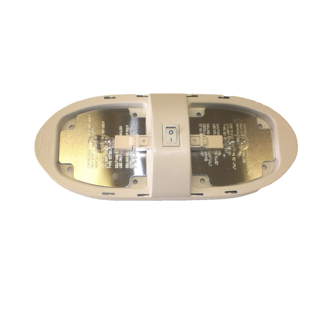 Double Dome Trailer Light Economy Euro Interior Light Incandescent White (D-92)
