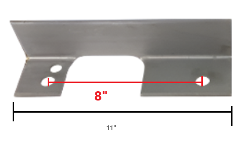 Side Mount Bracket Hanger #10 Torflex 3500# STEEL Left Hand Bracket (003-176-00)