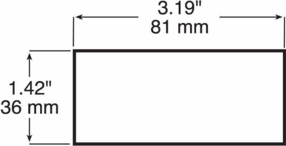 Wesbar Red Rectangular Reflector Adhesive Back Truck Trailer RV Boat ATV (003358)