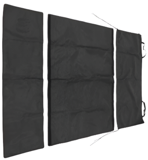 Cargo Area Protector 3 Piece 48" Wide Black Fits Many Vehicles (e98877)