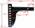 Weight Distribution Shank 12k Capacity 9 hole 8.75" Drop Black Powder Coat 2" Shank (3357)