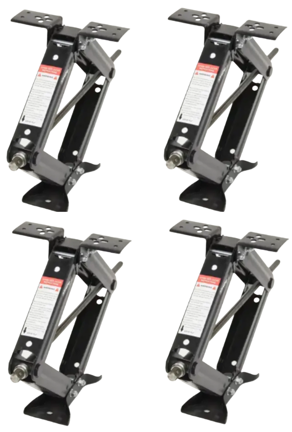 Set of 4 Stabilizing Scissor Jacks with 18-3/8" Travel 2500# Capacity (TJSC-24-4)