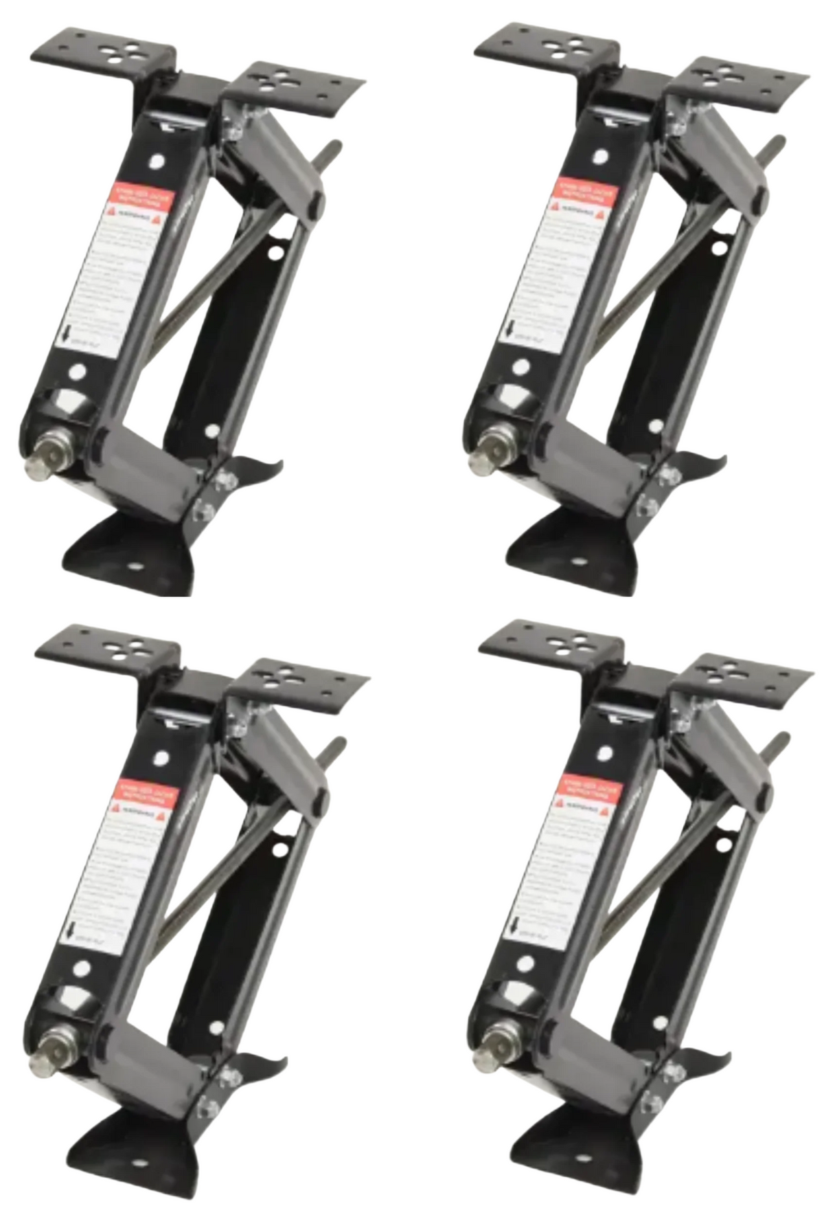 Set of 4 Stabilizing Scissor Jacks with 18-3/8" Travel 2500# Capacity (TJSC-24-4)