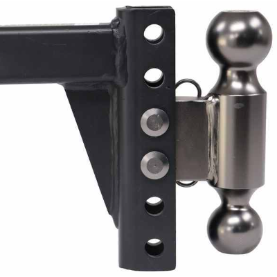 etrailer Adjustable Ball Mount – 10,000 lb – 2" Hitch – 6" Rise or Drop (e66PR)