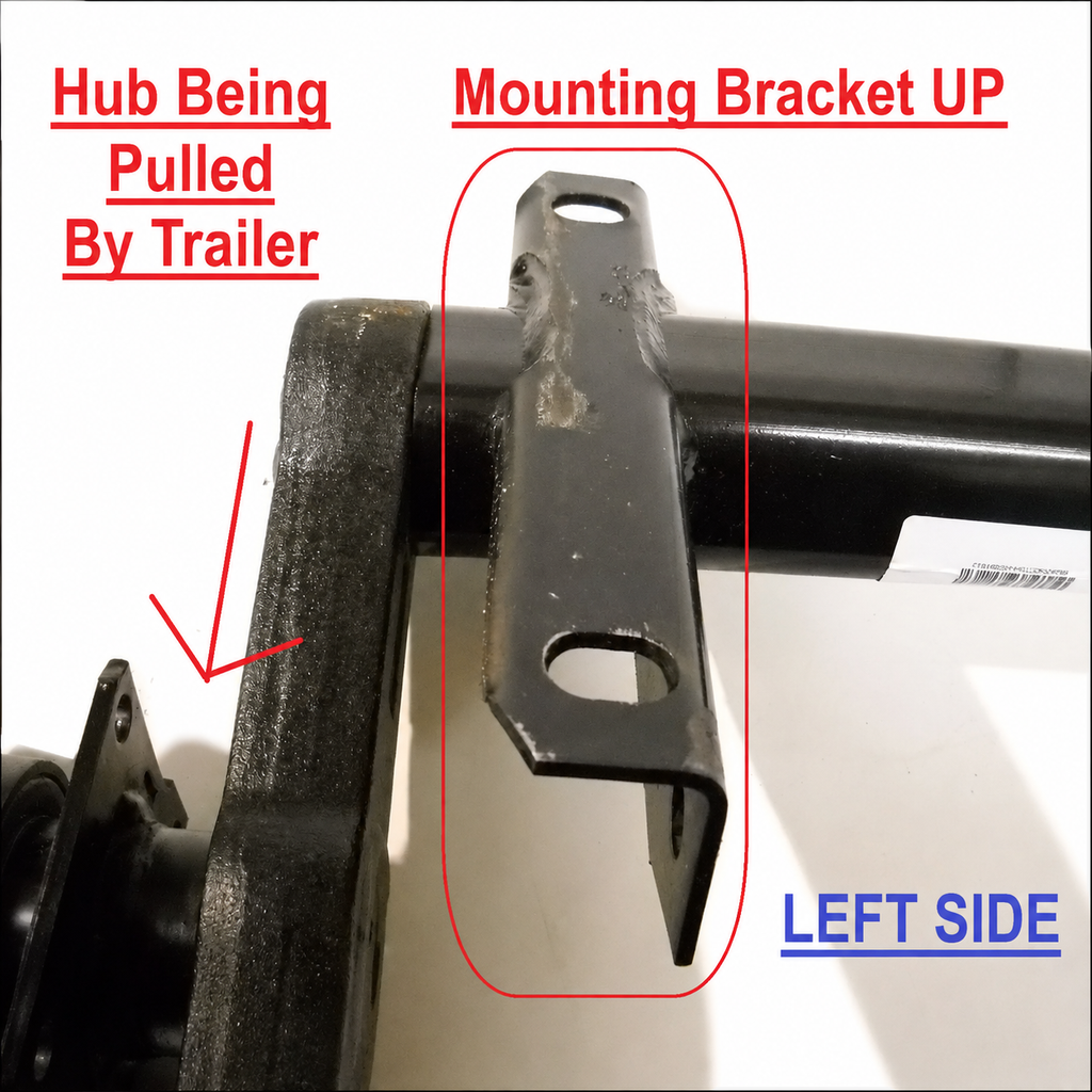 TWO 3500# Torsion Half Axle Stub Trailer Camper DEXTER Torflex Axel 1750# EA (1448734 + 1448735)