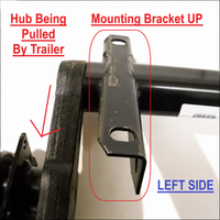 TWO 3500# Torsion Half Axle Stub Trailer Camper DEXTER Torflex Axel 1750# EA (1448734 + 1448735)