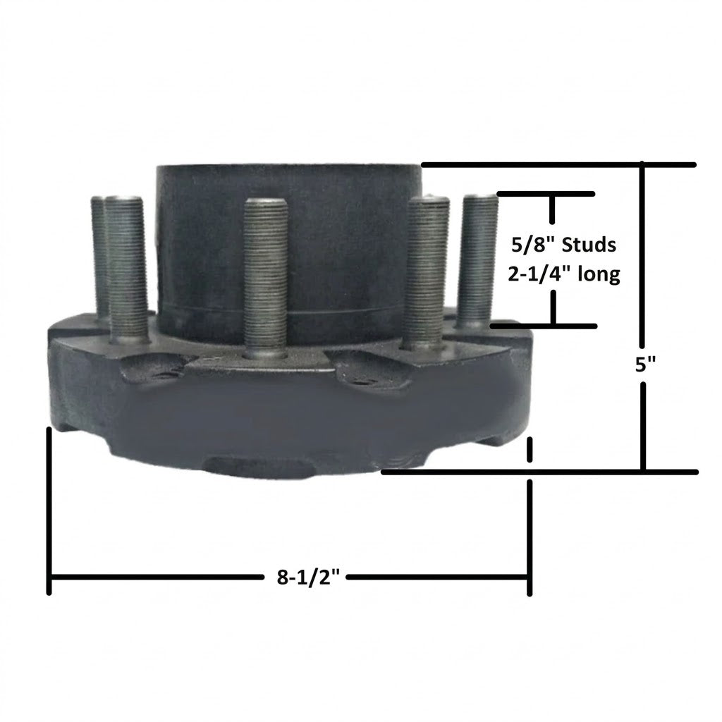 Lippert Hub 10K HD Post-2020 SHORT SPINDLE 4.77" Pilot  LCI 4" Cap 10,000# Trailer Axle (791398-KIT)