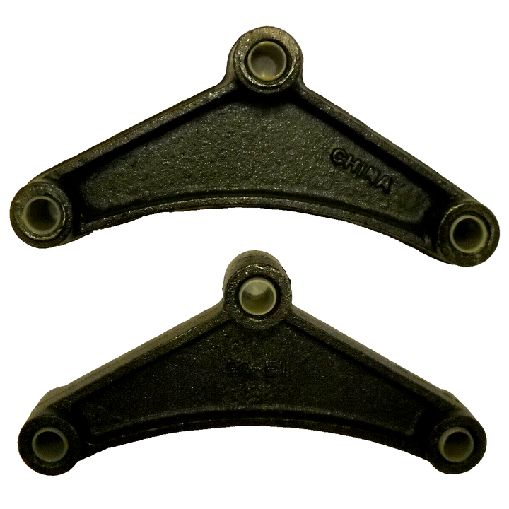 Two - 7.75" Trailer Equalizers - 9/16" Hole - 1-3/4" Wide Double-Eye Leaf Springs (EQ-E1-2)