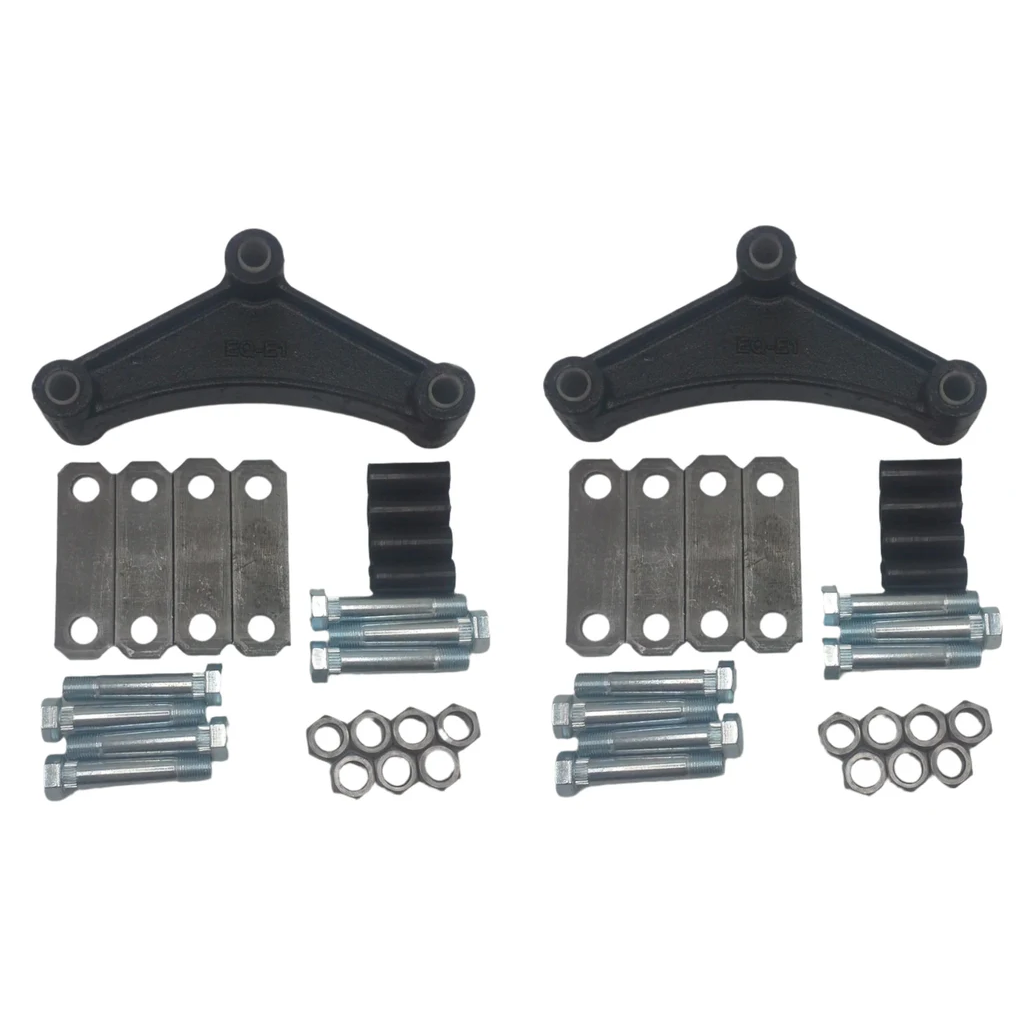Suspension Trailer Rebuild Kit – Long 7-3/4" Equalizers – 3.125" Shackle Straps (SRK-TA-SB-LE-3125)