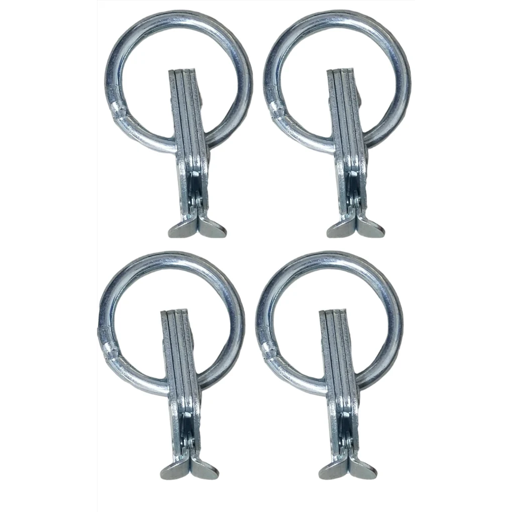 Four Pack 5,000 lb 2" O-Rings for E-Track, Zinc Coated (ETR5-4)