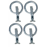 Four Pack 5,000 lb 2" O-Rings for E-Track, Zinc Coated (ETR5-4)